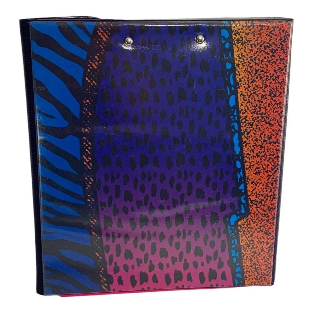 Mead Trapper Keeper Retro Vintage 80's Vibe Collection Animal Print Leopard